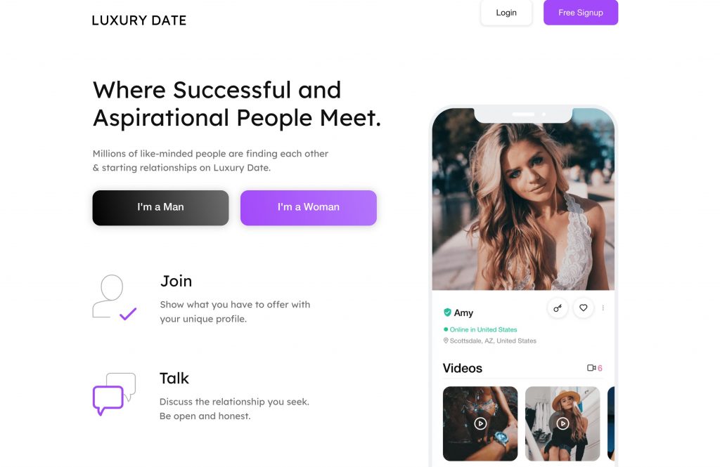 LuxuryDate app