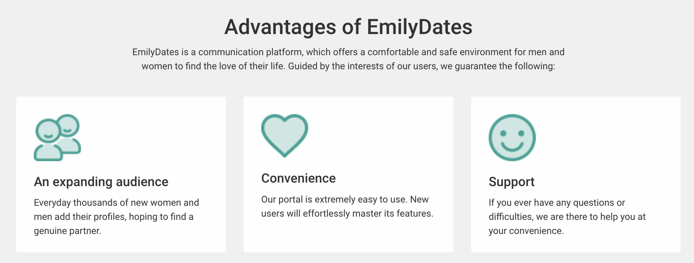 EmilyDates features