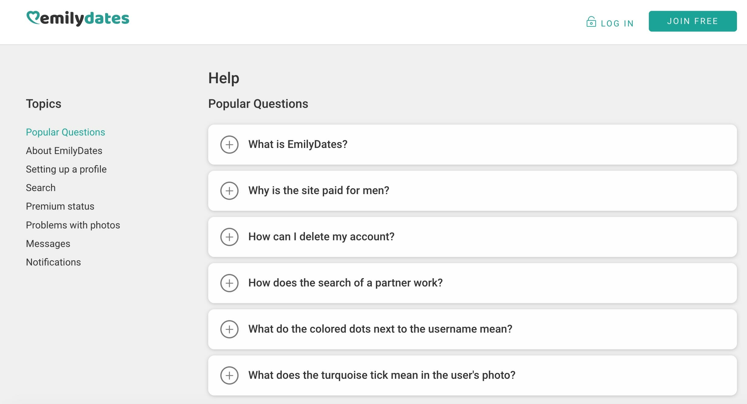 EmilyDates support