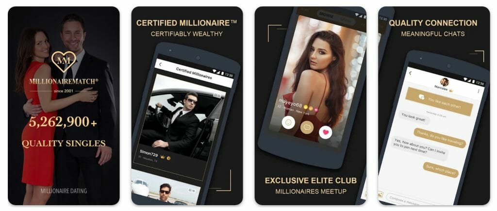 MillionaireMatch app